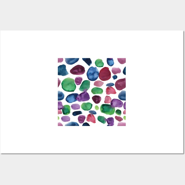 Abstract Watercolor Pattern Wall Art by Harpleydesign